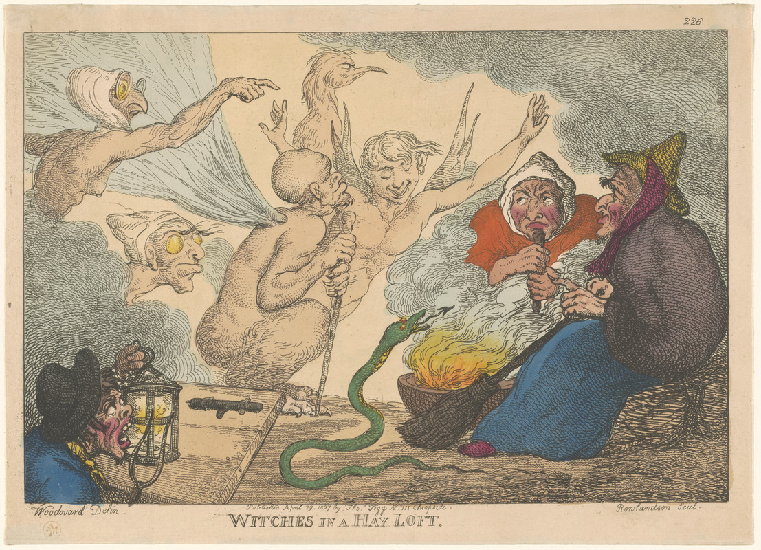 Witches in a hay loft