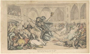 The English dance of death, first volume, Plate 24: The masquerade