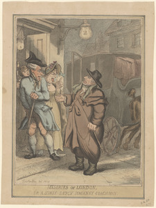 Miseries of London, or a surly saucy hackney coachman