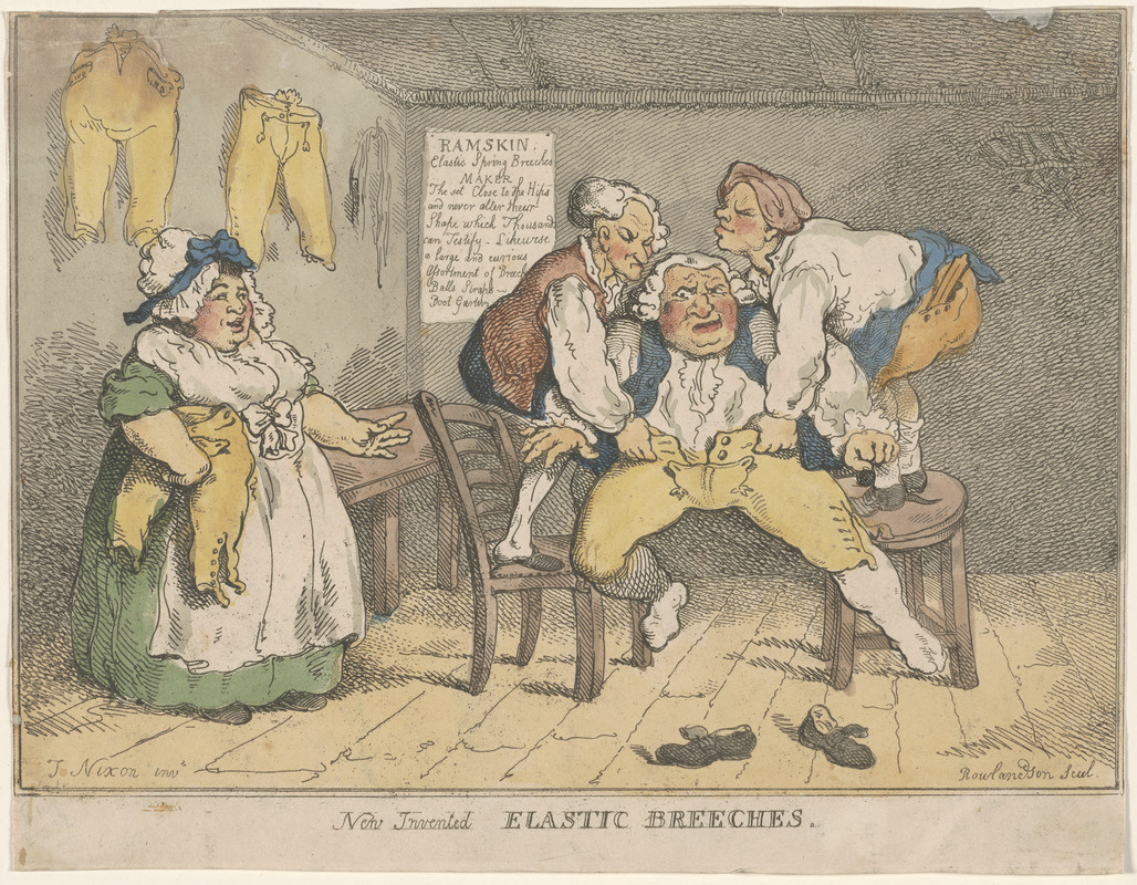 New invented elastic breeches Digital Commonwealth