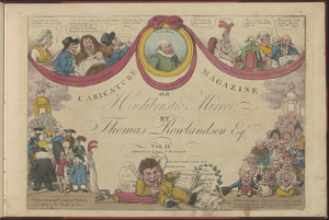 Title page of "The Caricature Magazine or Hudibrastic Mirror by Thomas Rowlandson, Esq'r., Vol II"