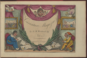 Title page of "Caricature Magazine or Hudibrastic Mirror by G.M. Woodward Esqr, Vol. 4"