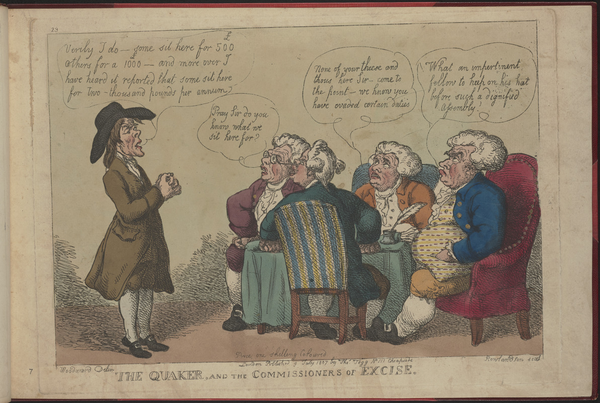 The Quaker, and the Commissioners of excise