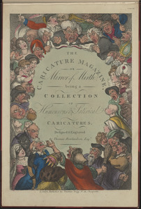 Title page of "The Caricature Magazine or Mirror of Mirth being a collection of humerous and satirical caricatures"