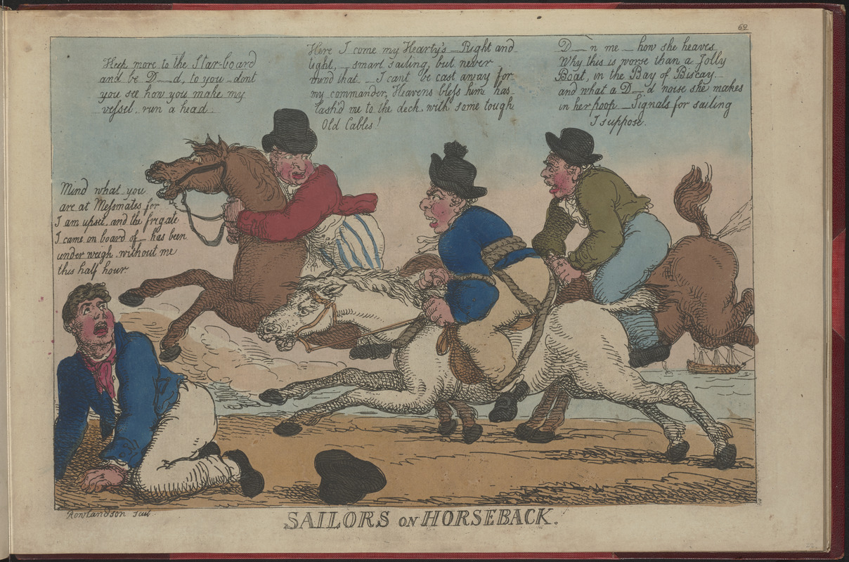 Sailors on horseback