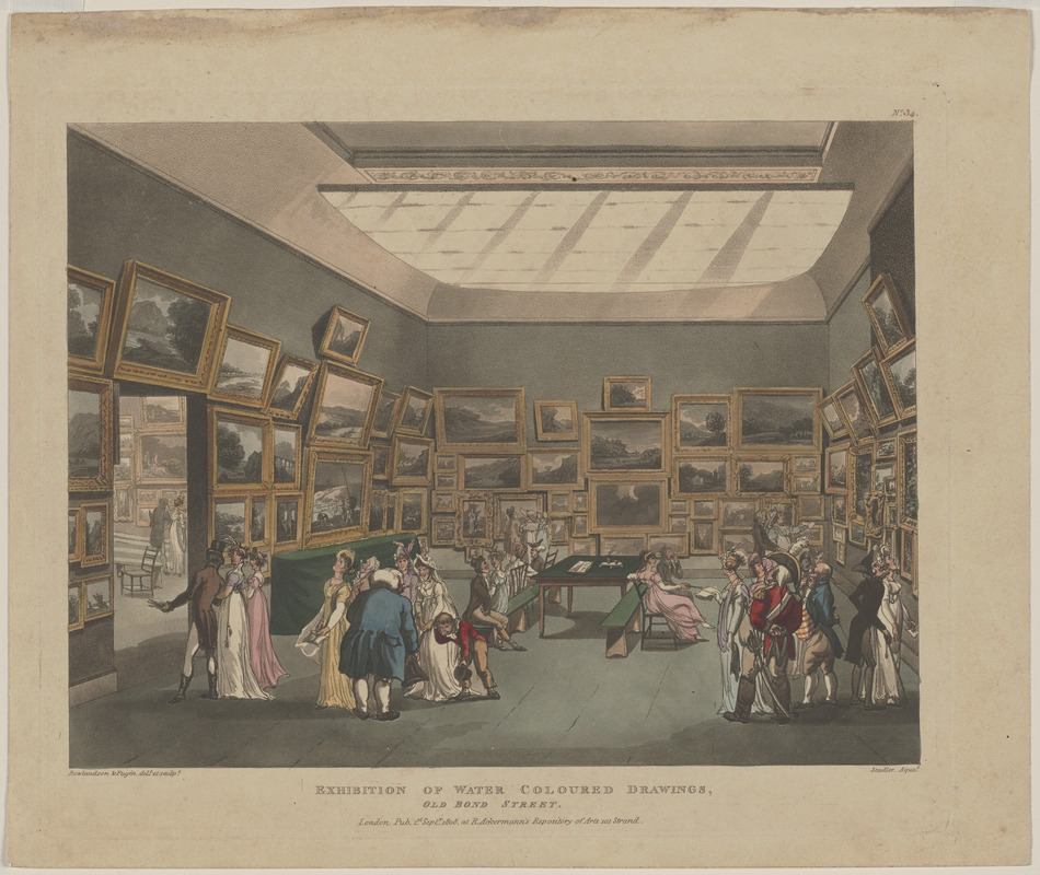 Exhibition of water coloured drawings, Old Bond Street