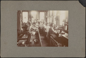 Dodge Bros. stitching room, taken April 24, 1903