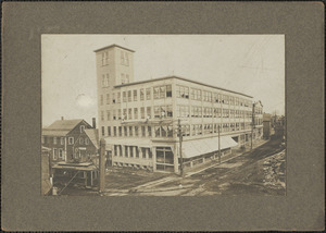 Dodge Bros Shoe Factory, cor. Merrimac St. and Bridge Rd. destroyed by fire May 19, 1934