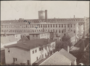 View from Belfry of Harris St. Church, buildings on Prince Place and upper end of Hale's Court