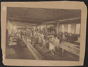 E.P. Dodge stitching room, Pleasant St. Newburyport, Mass.