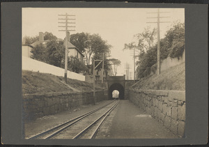 Looking south toward tunnel under High Street