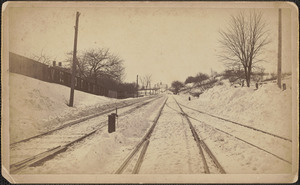 The Boston and Maine railroad track, 1905