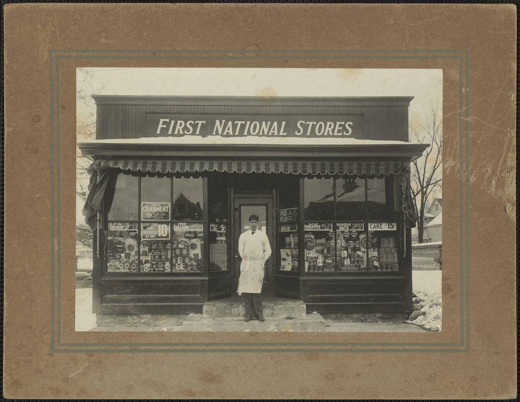 Charles Albert Robie, Merrimac St., Nbpt. MA store, c. 1933