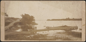Marston's Wharf, looking from Parker River Bridge, before 1902