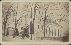 Belleville Church in winter, High Street, Congregational