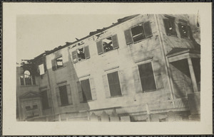 Ruins of St. Paul's Church, fire on Tuesday April 27, 1920