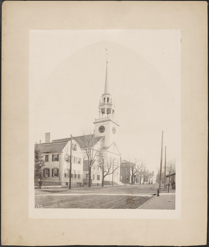 Old South Church, steeple removed in June 1949