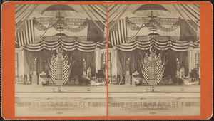 Centennial celebration at city hall, 1876