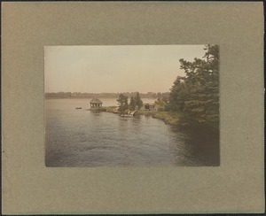 Summer house, view down river, lost in flood of 1936