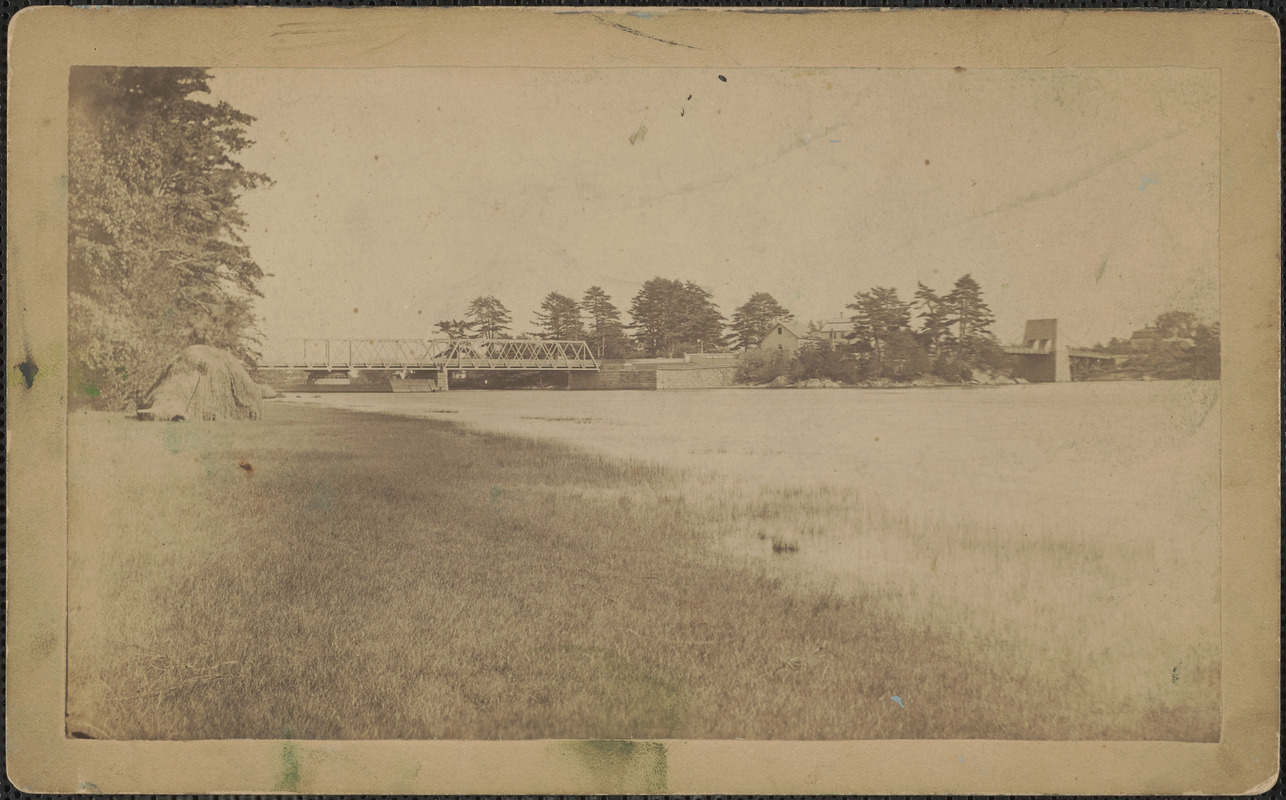 Essex Merrimack, Deer Island, and Chain Bridge, looking from Amesbury, c. 1890