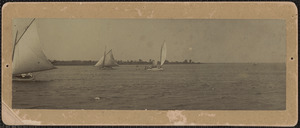 Yacht race in the river