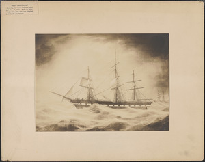 Ship Castillian entering Liverpool during a heavy gale, Feb. 26, 1860
