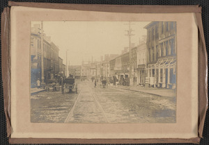 Looking down State below Pleasant Street towards Market Square, c. 1900