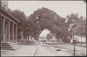 State St. at Harris, Merrimac House Piazza, Old Dodge House, afterwards YMCA site