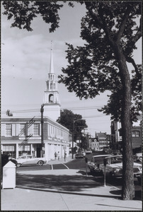 Pleasant St. looking east from front of city hall
