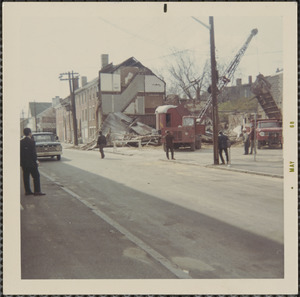 Building demolition in Middle St., May 1968