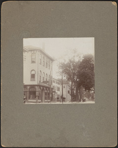 Pleasant St. looking west, building at left is at the corner of Hale's Court
