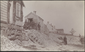 Rear river side, clam shanties