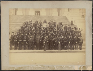 Civil War vets & Newburyport cadet band in Washington D.C., July 4, 1888