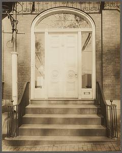 Boston, Massachusetts. Doorway, 56 Beacon St.
