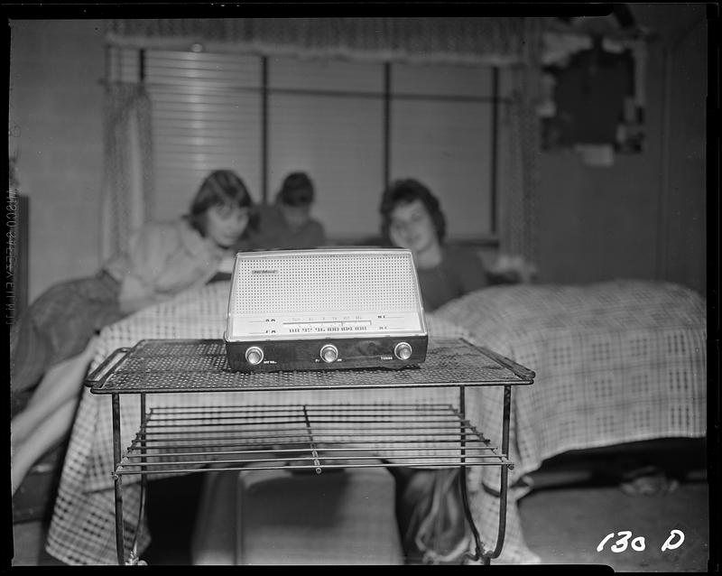 Women listening to radio