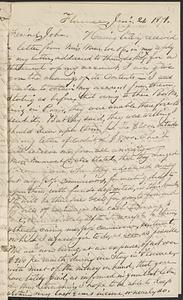 Letter from Thomas F. Cordis to John D. Long, January 21, 1871