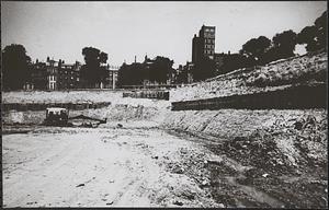 Boston Common, excavation for garage