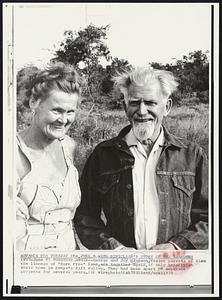 Together Again--George and Joy Adamson, foster parents of Elsa the lioness of "Born Free" fame, are together again, if only briefly at their home in Kenya's Rift Valley. They had been apart on separate projects for several years.