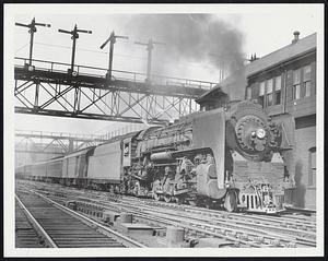 South Station first train out- Wolverine since the strike.