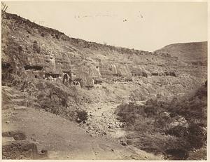 General view of Ajanta Caves I-XV