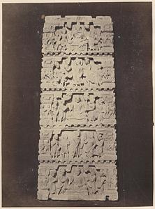 Sculpted panel with Buddhas