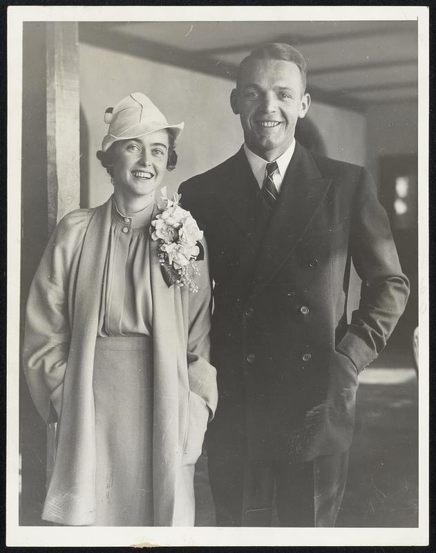 Hal Schumacher Giants pitcher and his bride Alice Sullivan