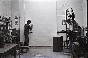 Doug Abdell in his studio