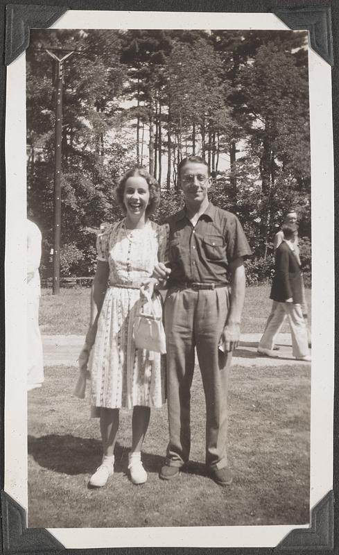 An unidentified man and woman