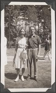 An unidentified man and woman