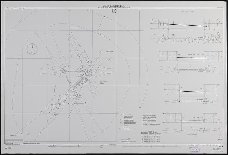 Airport obstruction chart OC 71, Cavern City Air Terminal, Carlsbad, New Mexico