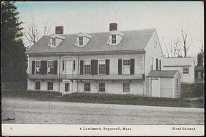 A landmark, Pepperell- Harvey Tileston House, Pepperell Center