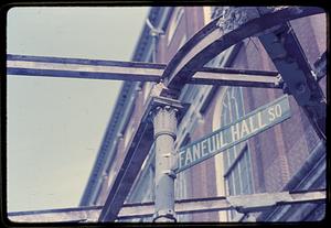 Faneuil Hall canopy walkway demolition Faneuil Hall Square Boston