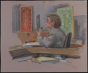 Courtroom scene