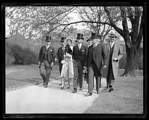 Prince and Princess Takamatsu with Harvard President Lowell